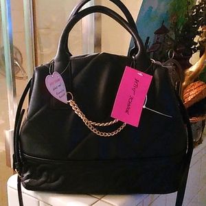 Large black  Betsy Johnson bag
